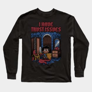 RPG Mimic Trust Issues - Cute Funny Adventure Long Sleeve T-Shirt